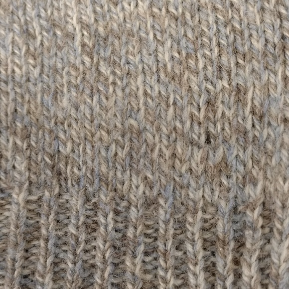 Wool Sweater, Natural heather Gray & blue, Unisex - Picture 5 of 8